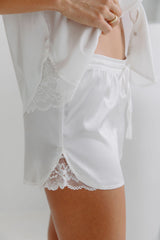 Bella Lace PJ Set - White